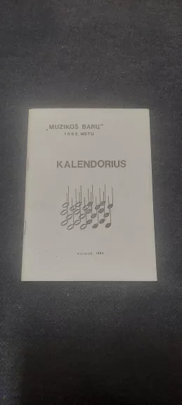 "Muzikos barų" 1992 metų kalendorius - Vaclovas Juodpusis, knyga