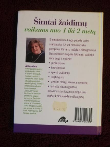 Mažylio lavinimas nuo metų iki dviejų