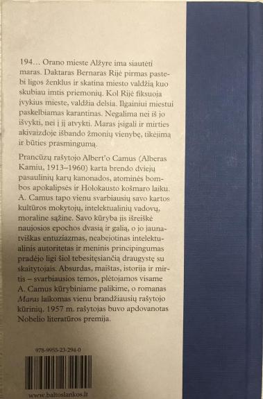 Maras - Albert Camus, knyga 1