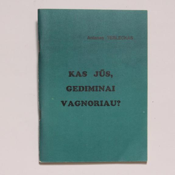 Kas jūs, Gediminai Vagnoriau?