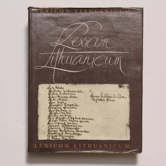 Lexicon Lithuanicum - Vincentas Drotvinas, knyga