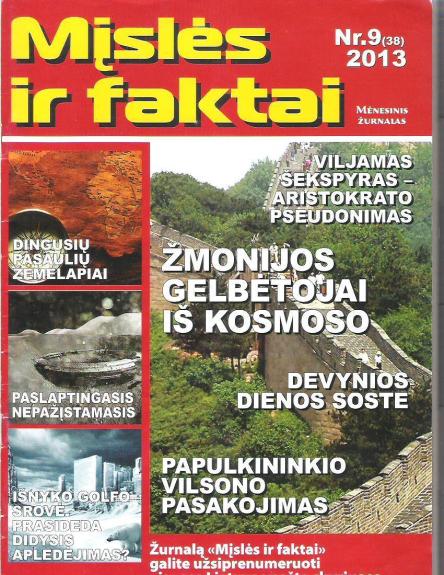 Mįslės ir faktai 2013 m. Nr. 9 (38)