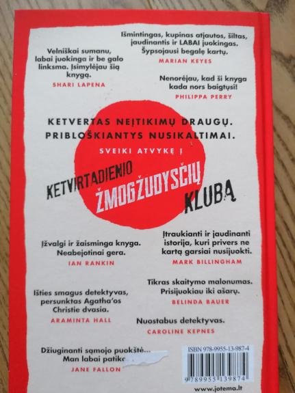 Ketvirtadienio žmogžudysčių klubas - Richard Osman, knyga 1