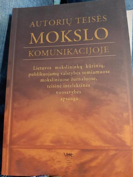 Autorių teisės mokslo komunikacijoje.