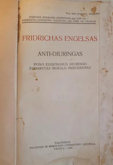Anti-Diuringas - Frydrichas Engelsas, knyga