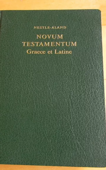 Nestle-aland Novum testamentum graece et latine