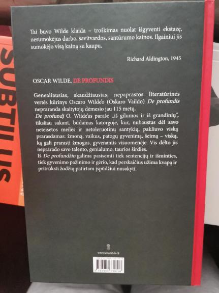 De profundis - Oscar Wilde, knyga 1