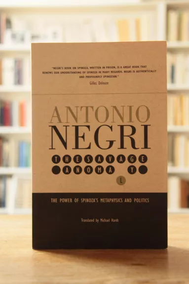 Savage Anamoly: The Power of Spinoza’s Metaphysics and Politics - Antonio Negri, knyga