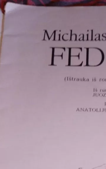 Fedotka - Michailas Šolochovas, knyga 1