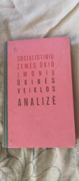 Socialistinių žemės ūkio įmonių ūkinės veiklos analizė