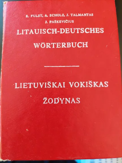 Lietuviškai vokiškas žodynas