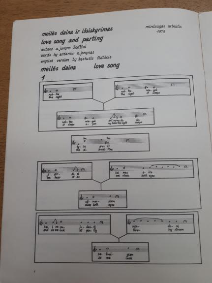 MEILĖS DAINA IR IŠSISKYRIMAS