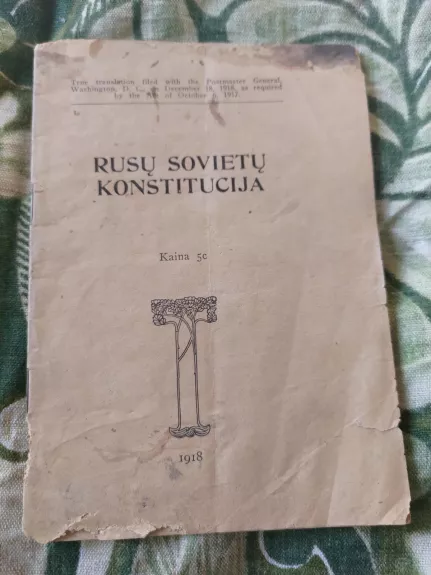Rusų sovietų konstitucija - Autorių Kolektyvas, knyga