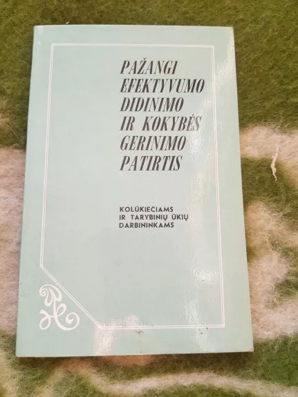 Pažangi efektyvumo didinimo ir kokybės gerinimo patirtis