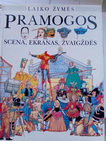 Pramogos: scena, ekranas, žvaigždės.