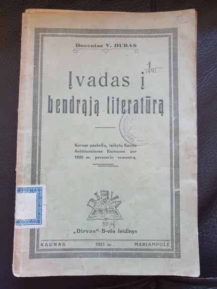 Įvadas į bendrąją literatūrą