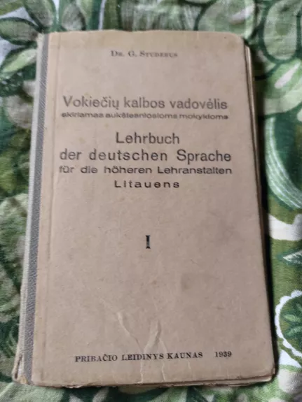 Vokiečių kalbos vadovėlis I - G. Studerus, knyga