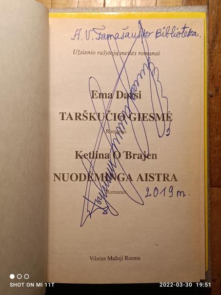 Tarškučio giesmė. Nuodėminga aistra.