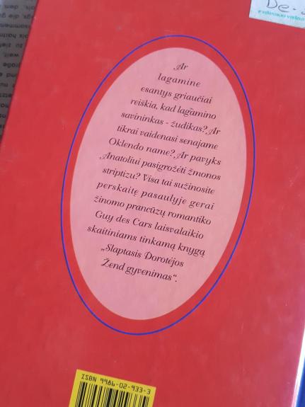 Slaptasis Dorotėjos Žend gyvenimas - Guy Cars, knyga 1