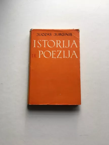 Istorija ir poezija - Juozas Jurginis, knyga