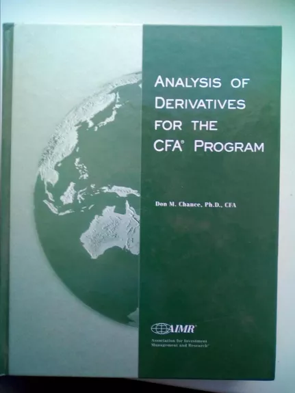 Analysis of derivatives for the CFA program