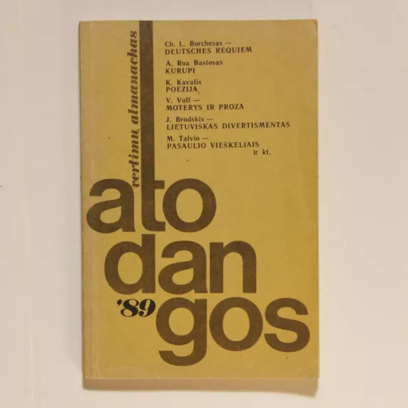 Atodangos'89 - Autorių Kolektyvas, knyga