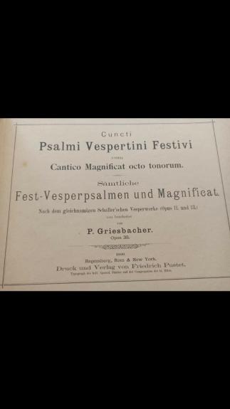 Cuncti Psalmi, Verpetini, Festivi cum Cantico Magnificat octo tonorum