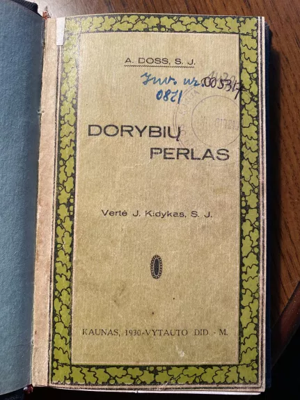 Dorybiu Perlas - Adolf Von Doss, knyga