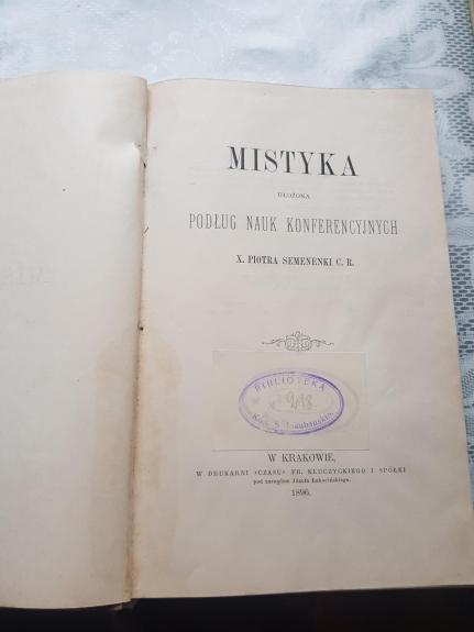 Mistyka uložna podlug nauk konferencyjnych