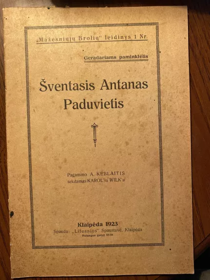 Šventasis Antanas Paduvietis - A. Keblaitis, knyga