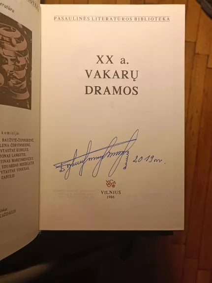 XX a. Vakarų dramos