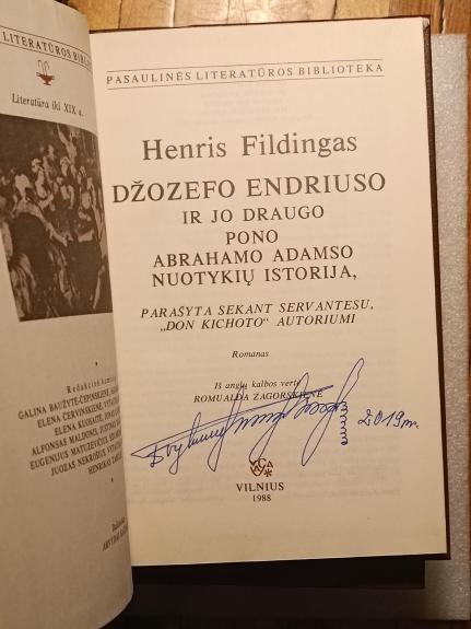 Džozefo Endriuso ir jo draugo pono Abrahamo Adamso nuotykių istorija