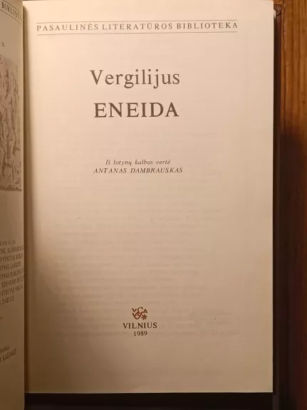 Eneida - Autorių Kolektyvas, knyga 1