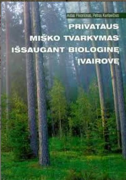 Privataus miško tvarkymas išsaugant biologinę įvairovę - Aidas Pivoriūnas, knyga