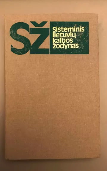Sisteminis lietuvių kalbos žodynas