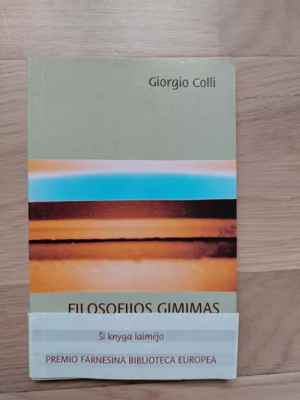 Filosofijos gimimas - Giorgio Colli, knyga