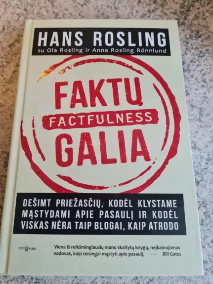 Faktų galia - Hans Rosling, knyga