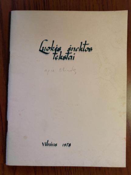 Luokės šnektos tekstai