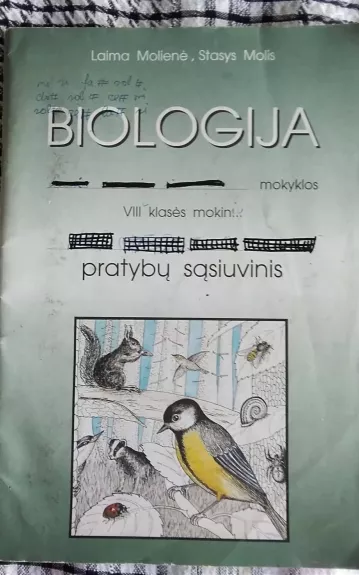 Biologija VIII klasei - Laima Molienė, Stasys  Molis, knyga 1