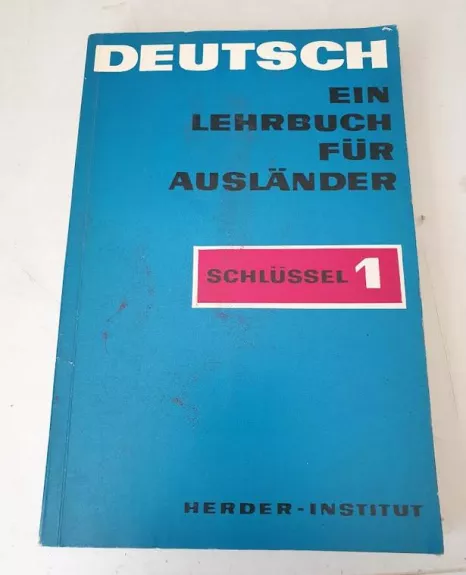 Deutsch Ein Lehrbuch fur Auslander