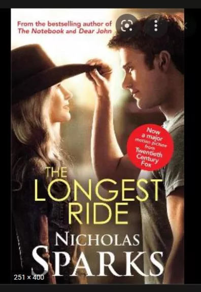 The Longest Ride - Nicholas Sparks, knyga
