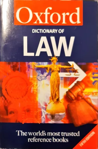 Oxford dictionary of law - A. Martin Elizabeth, knyga