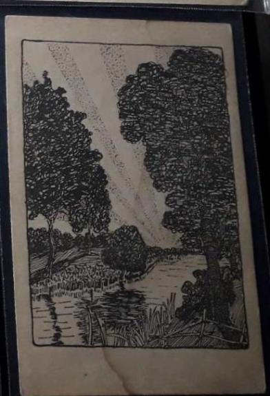 J.Zikaras. Karikatūros atvirutė