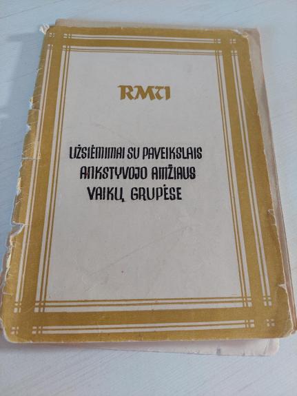 Užsiėmimai su paveikslais ankstyvojo amžiaus vaikų grupėse