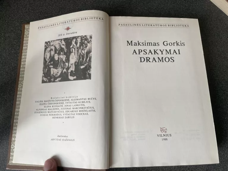 Maksimas  Gorkis Apsakymai ir dramos.1988m.Vilnius.Pasaulinės literatūros biblioteka. - Maksimas Gorkis, knyga
