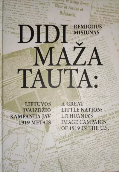 Didi maža tauta: Lietuvos įvaizdžio kampanija JAV 1919 metais - Remigijus Misiūnas, knyga