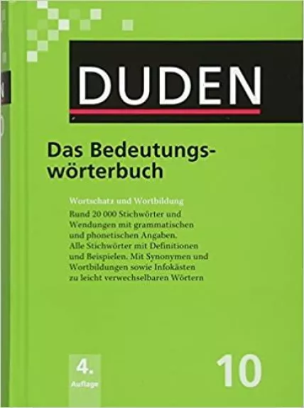 Das Bedeutungswörterbuch - G. Duden, knyga