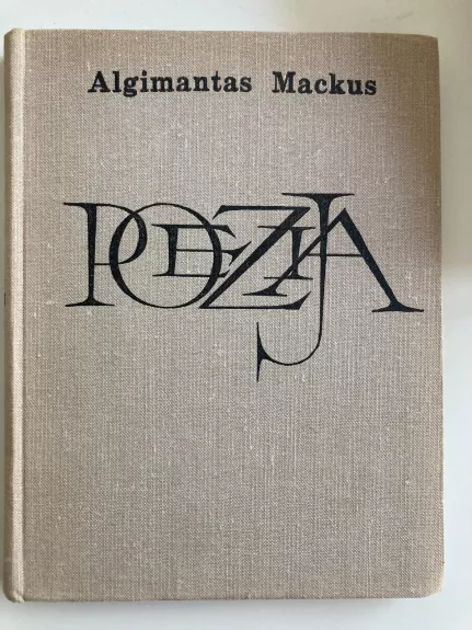 Poezija - Algimantas Mackus, knyga