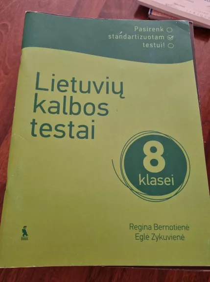 LIETUVIŲ KALBOS TESTAI 8 KLASEI (Pasirenk standartizuotam testui!)