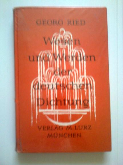Wesen und Werden der deutschen Dichtung